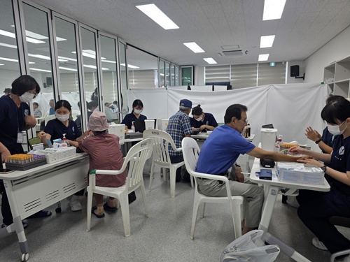 홍성군, 생명경외클럽과 함께 결성면서 무료 진료 펼쳐… 176명 의료봉사단 ‘구슬땀’