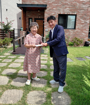 홍북읍, 광복절 맞아 독립유공자 유족 위문